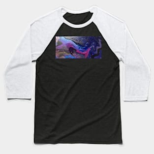 Purple Blue Flow Baseball T-Shirt